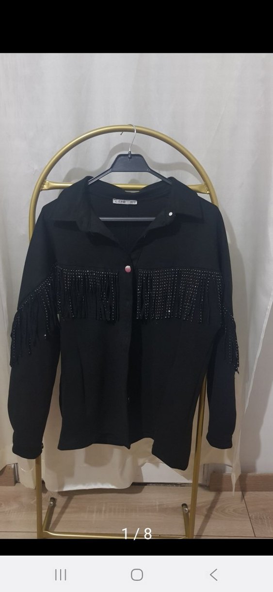 Siyah Uzun Kadın Süet Ceket - Görsel 2