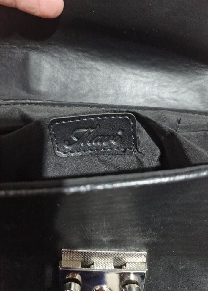 Mavi marka askılı çanta - Görsel 2