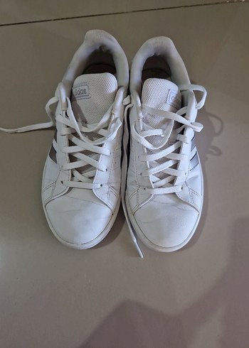 Adidas Beyaz Gri Kadın Spor Ayakkabı - Görsel 3