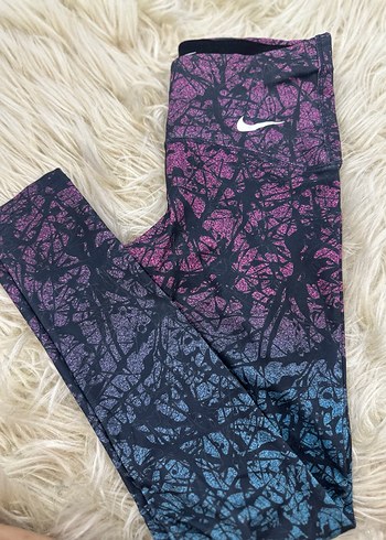Nike Çok Renkli Bağlama Desenli Tayt
