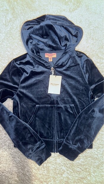 s Beden lacivert Renk Juicy Couture Kadife Hırka