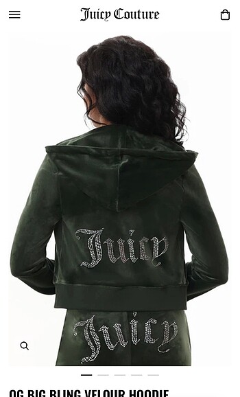 JUİCY COUTURE YEŞİL KADİFE HIRKA