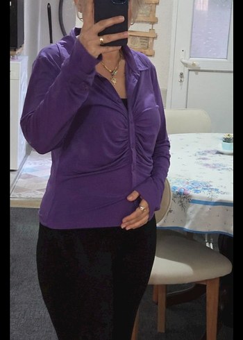 Mor Gömlek - Görsel 5