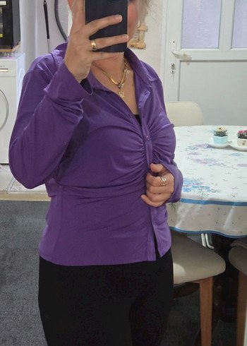 Mor Gömlek - Görsel 4