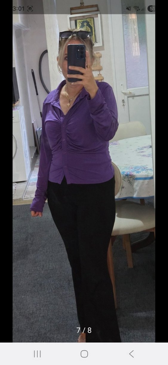 Mor Gömlek - Görsel 2