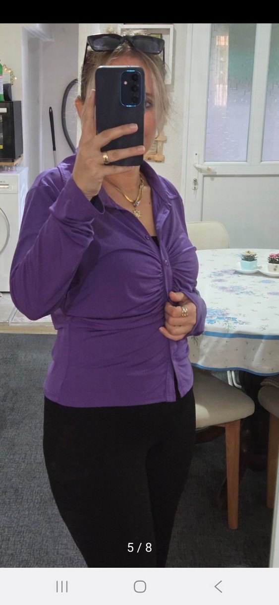 Mor Gömlek - Görsel 4