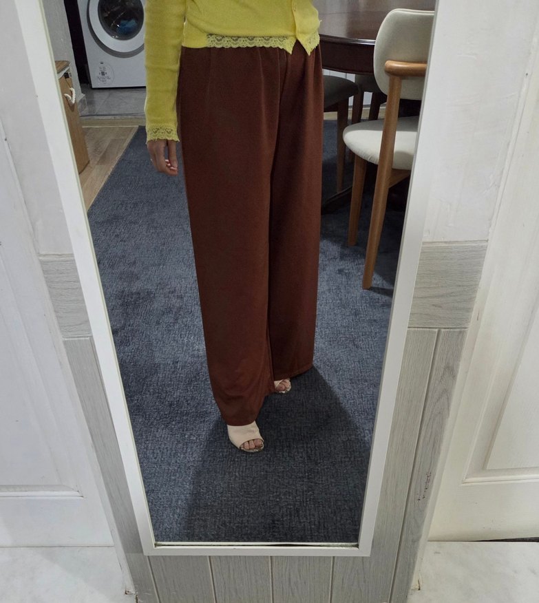 Taba Rengi İnce Pantolon - Görsel 5