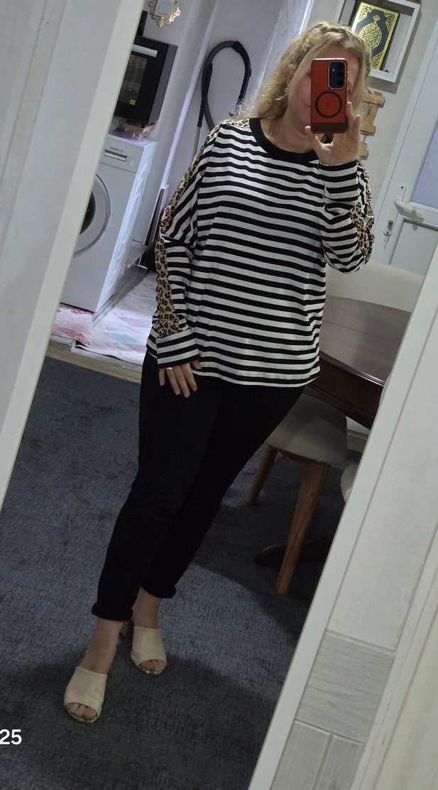 Çizgili Bluz - Görsel 2