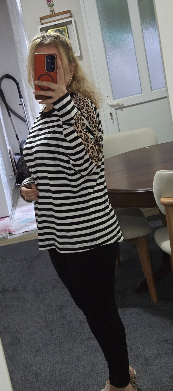 Çizgili Bluz - Görsel 5