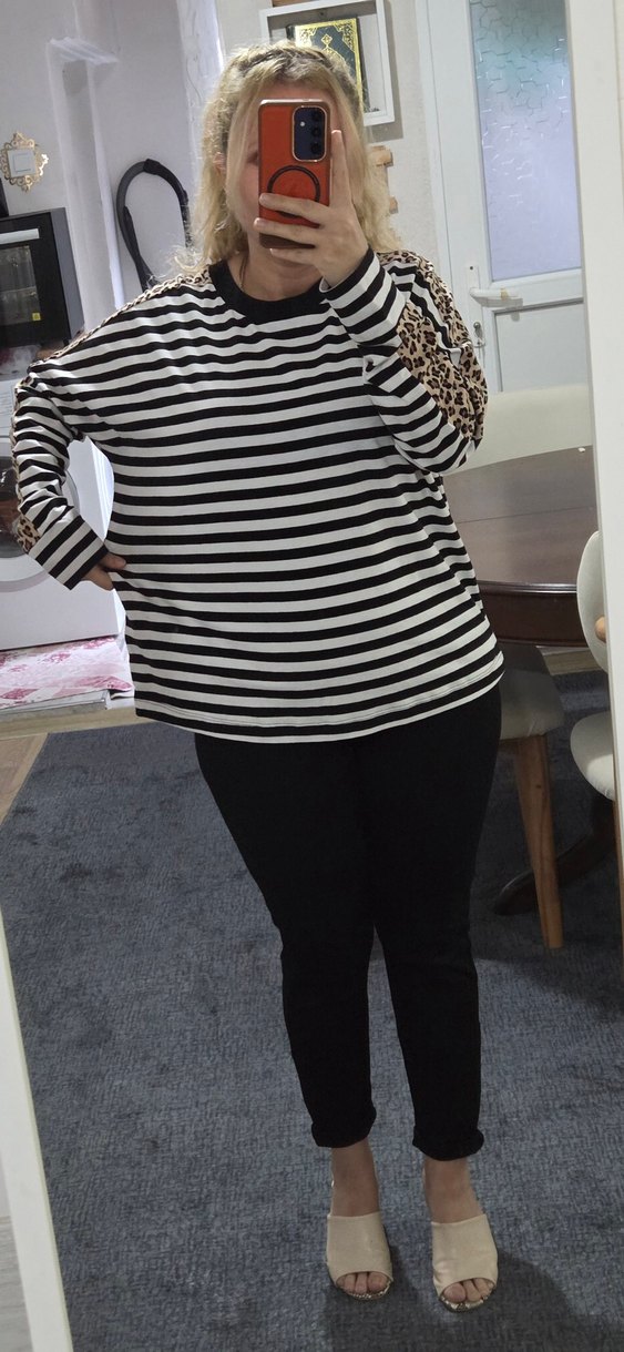 Çizgili Bluz - Görsel 4