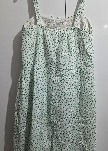 Desenli Midi Askılı Rahat Elbise - Görsel 6