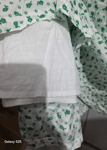 Desenli Midi Askılı Rahat Elbise - Görsel 7