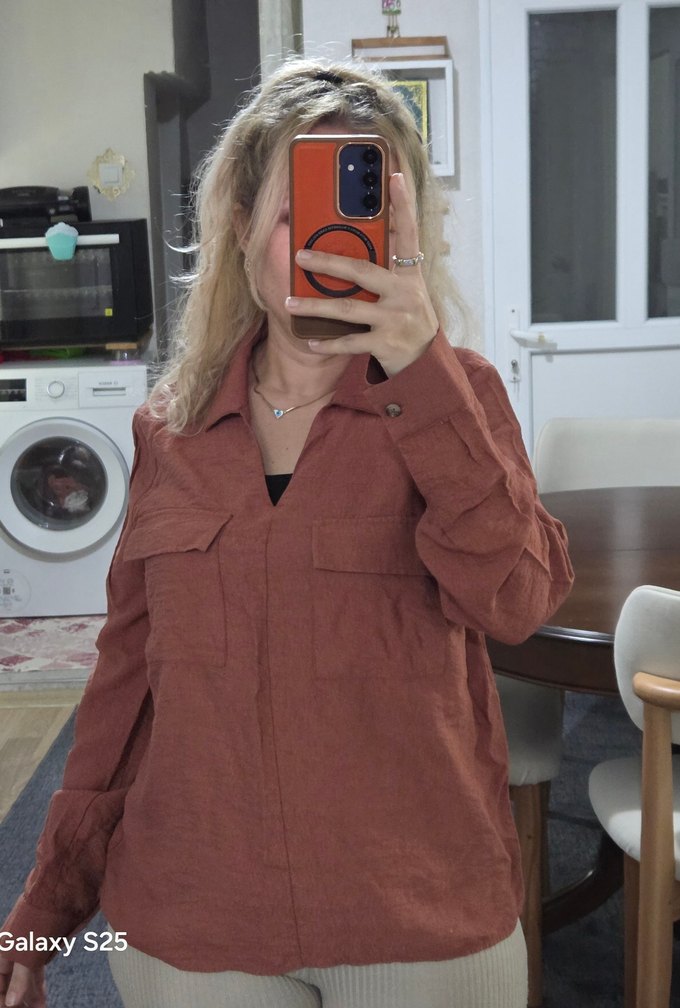 Kremit Rengi Bluz - Görsel 3