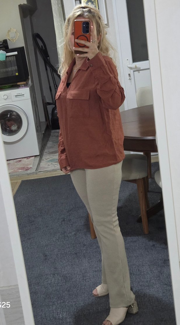 Kremit Rengi Bluz - Görsel 2