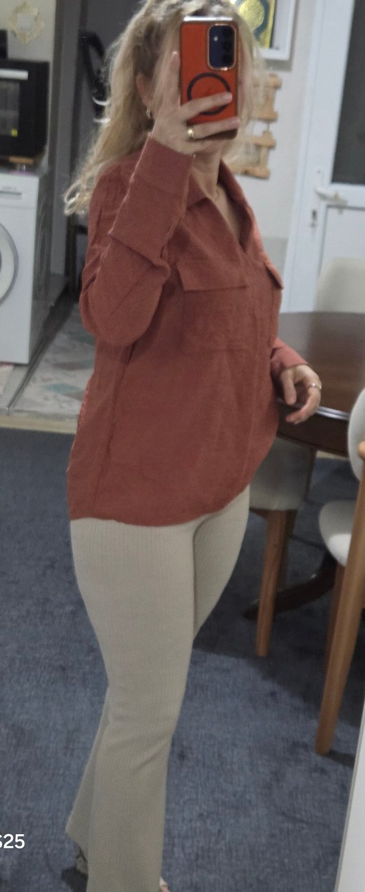 Kremit Rengi Bluz - Görsel 4