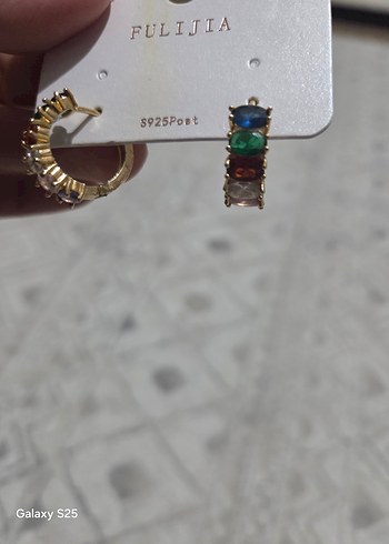 Renkli Çelik Küpe - Görsel 3