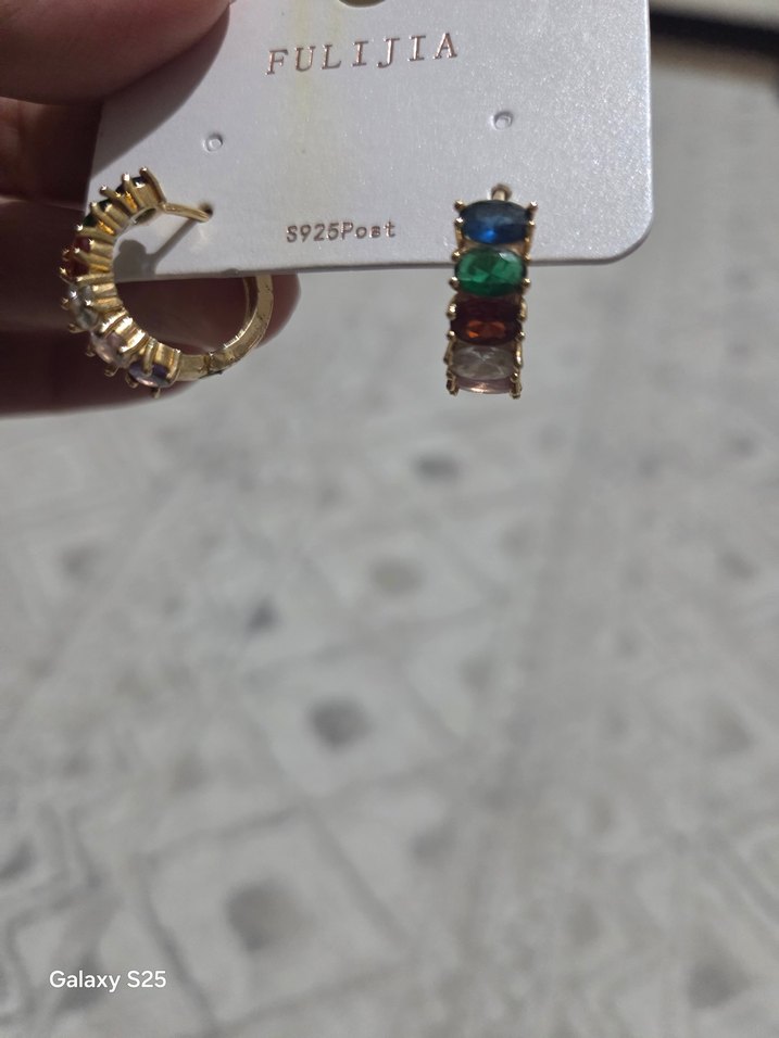 Renkli Çelik Küpe - Görsel 3