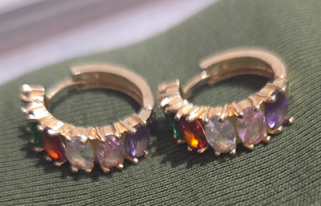 Renkli Çelik Küpe - Görsel 4