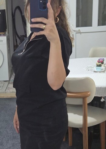 Siyah Uzun Tşört - Görsel 4