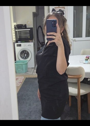 Siyah Uzun Tşört - Görsel 3