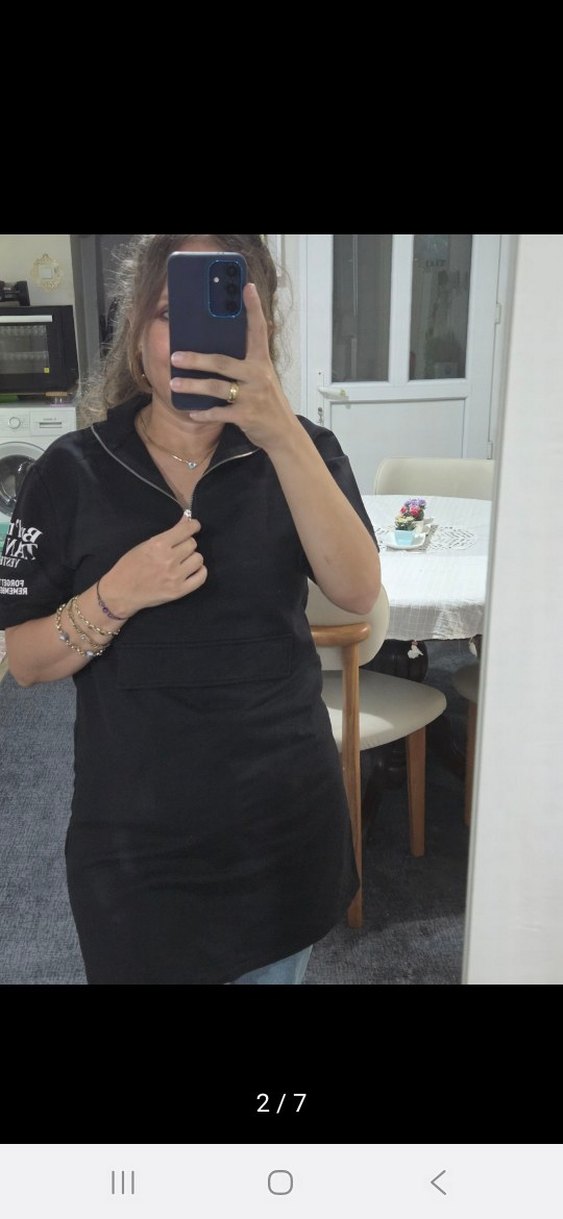 Siyah Uzun Tşört - Görsel 2