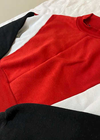 Renkli Basic Kadın Sweatshirt - Görsel 3