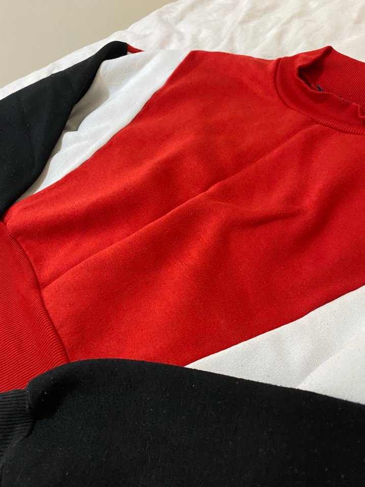 Renkli Basic Kadın Sweatshirt - Görsel 3