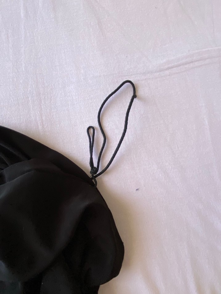 Siyah Drapeli Mini Straplez Elbise - Görsel 3