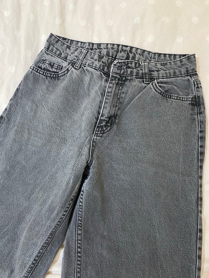 gri mom jean - Görsel 4
