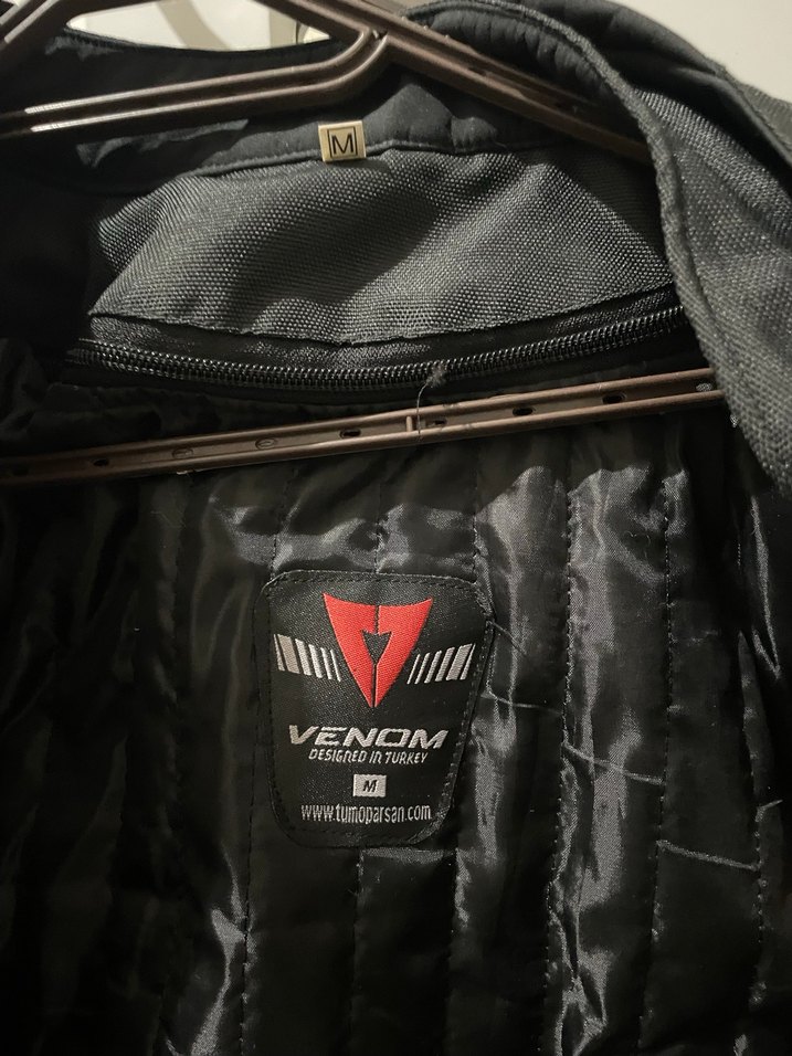 Deri Siyah Biker Ceket, Fermuarlı, motorcu ceketi - Görsel 2