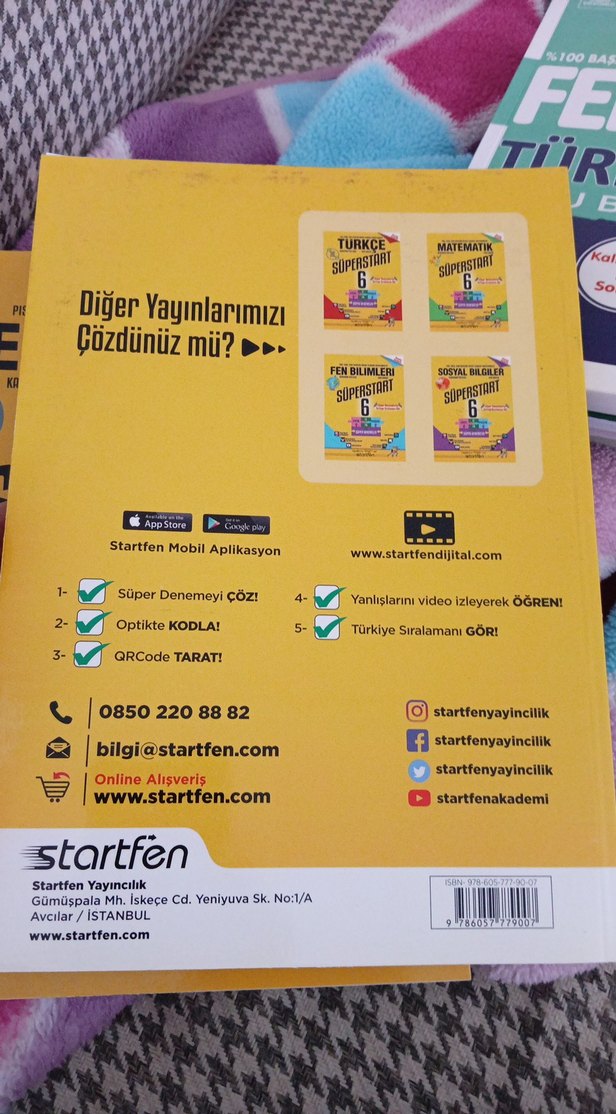 Fen Bilimleri Süperstart 6 Soru Bankası - Görsel 4