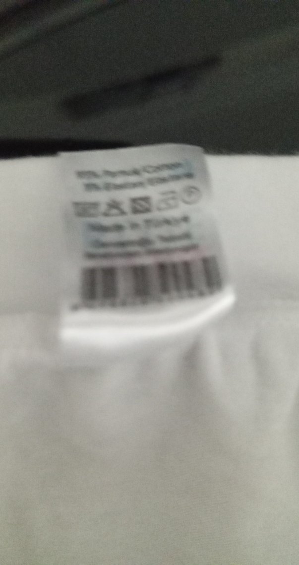 Erkek Beyaz Pamuklu Basic Tişört - Görsel 3