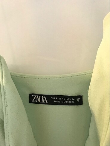 s Beden yeşil Renk zara kısa elbise