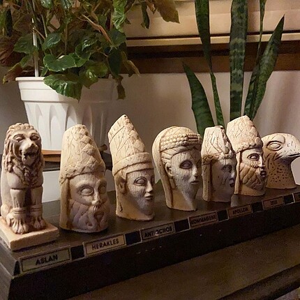 El yapımı Nemrut heykel büst