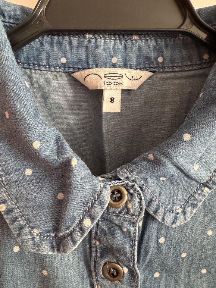 Puantiyeli şort tulum - Görsel 2