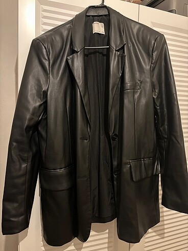 Bershka suni deri blazer ceket