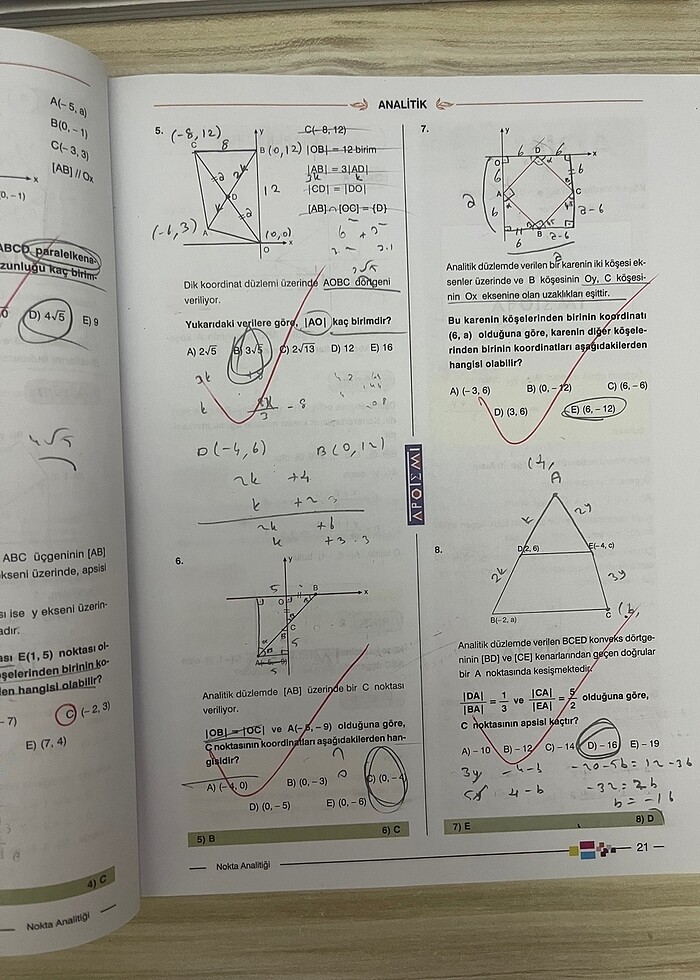 apotemi analitik geometri - Görsel 4