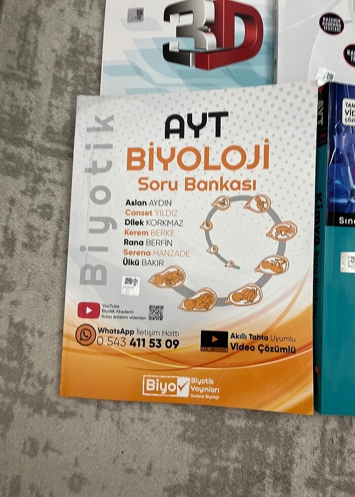 biyotik 3d aydın egzersiz apotemi fizik kimya biyo - Görsel 2