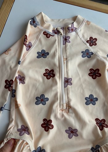 Accessorize Çiçek Desenli Uzun Kollu Kız Çocuk Mayo