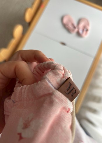 Yoyoso Pembe Bağcıklı Kız Bebek Ev Ayakkabısı