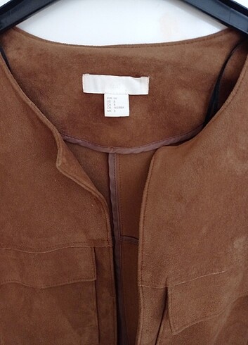 m Beden H&M taba rengi süet ceket