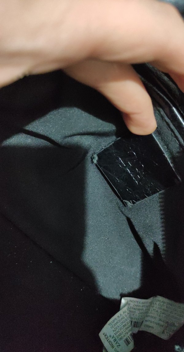 Siyah Deri Tokalı Kadın Çantası - Görsel 4