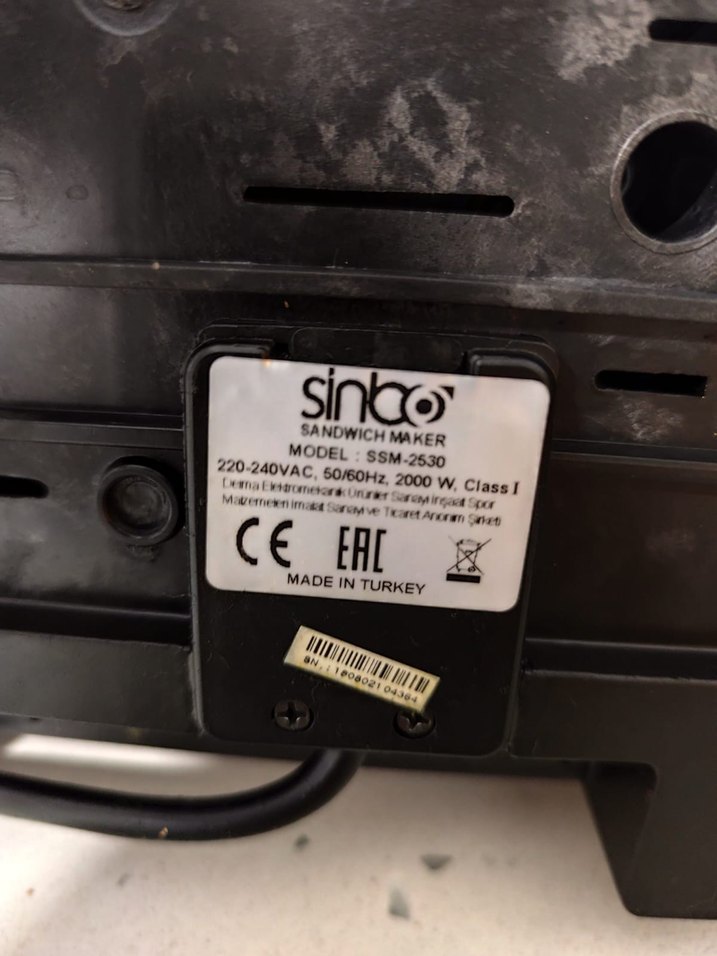 Sinbo Tost Makinesi - Görsel 5