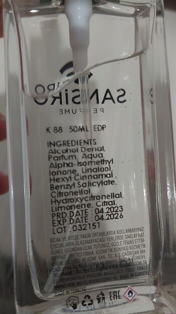  Beden Sansiro k88 parfüm