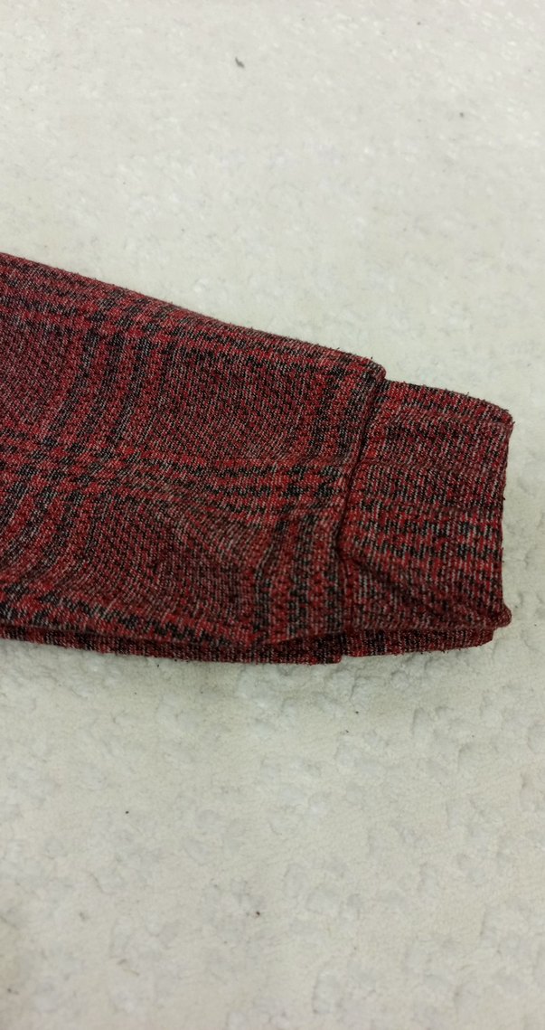 Bordo Uzun Düğmeli Kadın tunik - Görsel 2