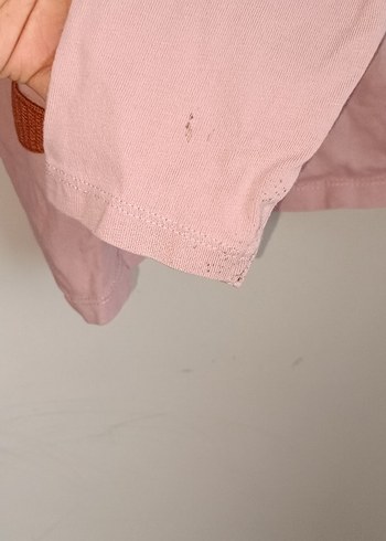 5 Yaş Beden pembe Renk Nakışlı Kalp Detaylı Pembe Kız Kazak