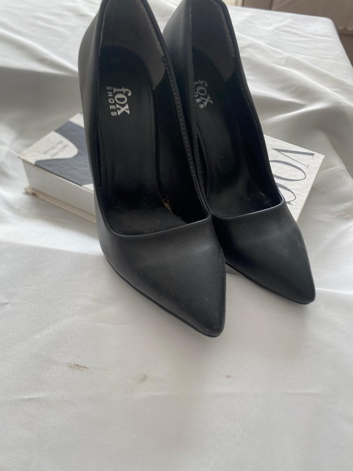 Siyah Rugan Tokalı Stiletto Topuklu Kadın Ayakkabı - Görsel 2