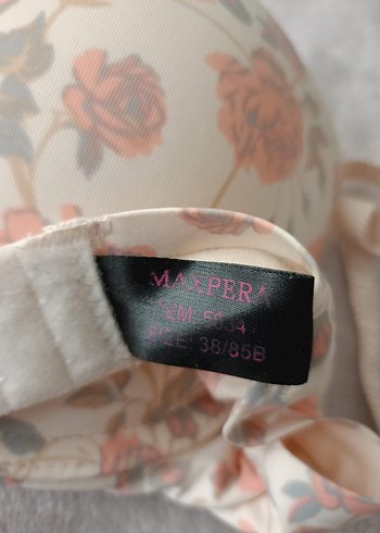 Bohem Tarz Pastel Çiçekli Sütyen Takımı Dikişsiz - Görsel 5