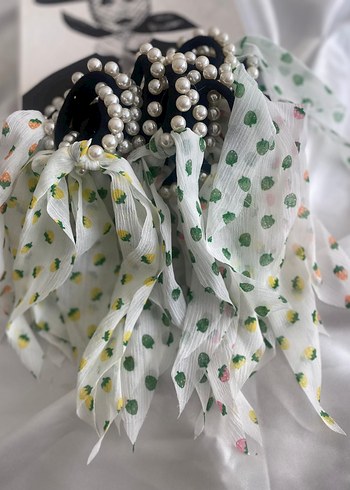 İnci Detaylı Bohem Renkli Kurdele - Görsel 2