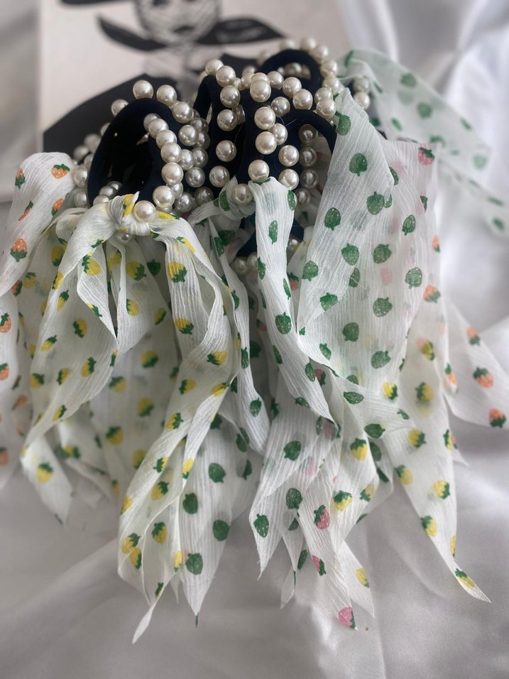 İnci Detaylı Bohem Renkli Kurdele - Görsel 2